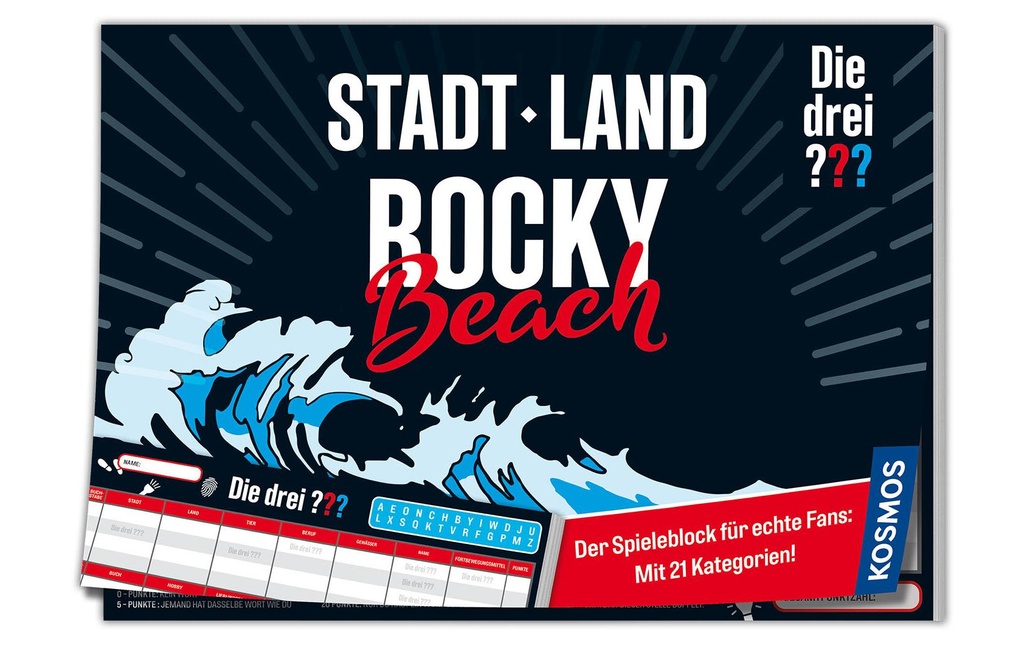 Kosmos Jeux d’enfant Die drei??? Stadt Land Rocky Beach -DE-