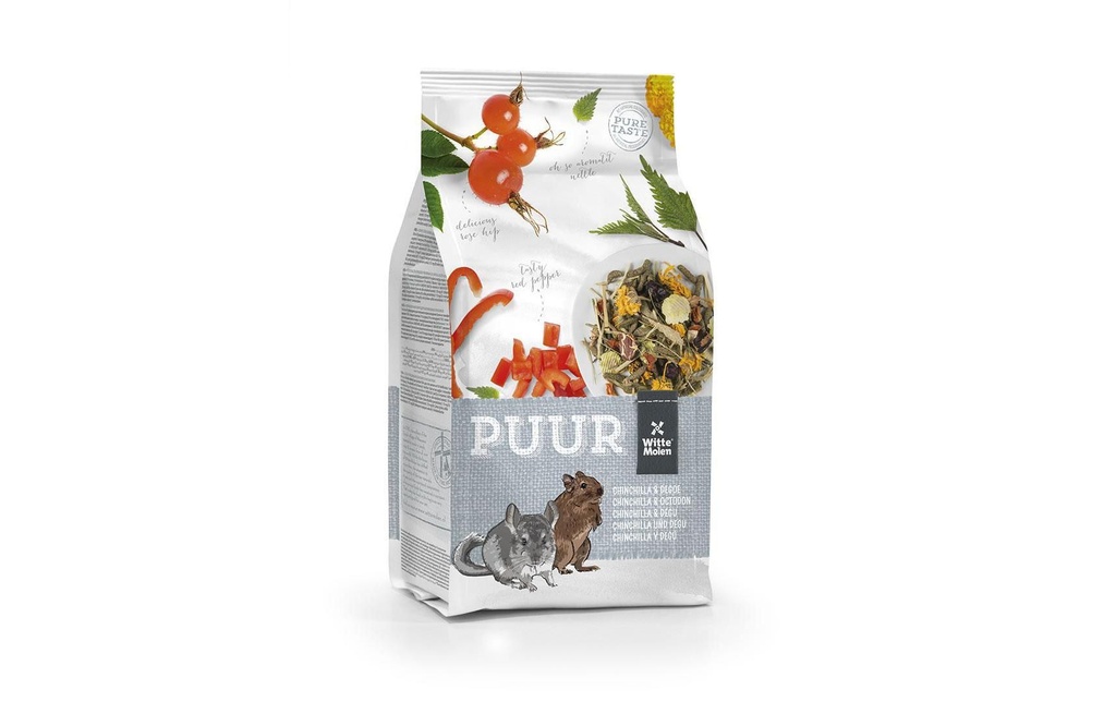 Witte Molen Nourriture de base Puur Muesli Gourmet pour Chinchilla & Degu, 500 g