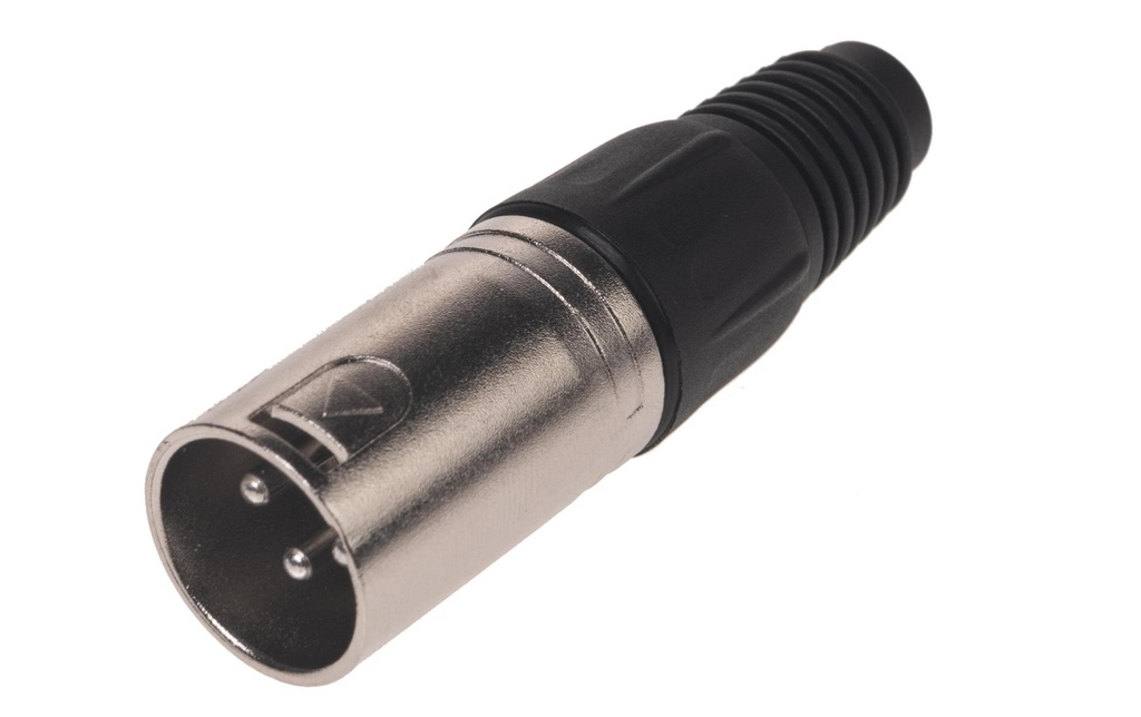Bemero Connecteur BC1001NI-M Connecteur XLRm XLRm 3 broches mâle en nickel