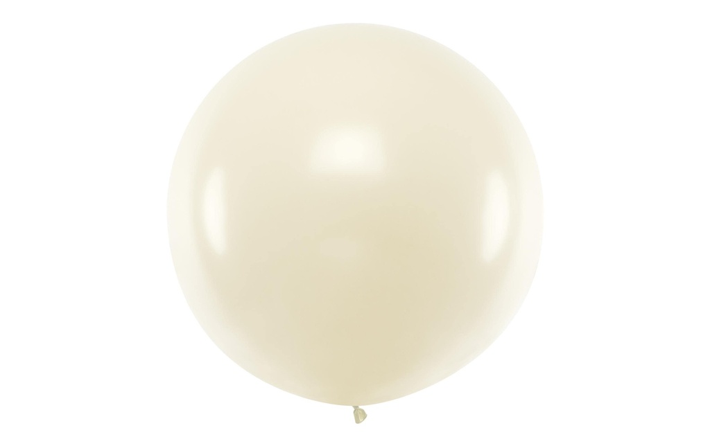 Partydeco Ballon de baudruche Grand Métal 1 m, Perle