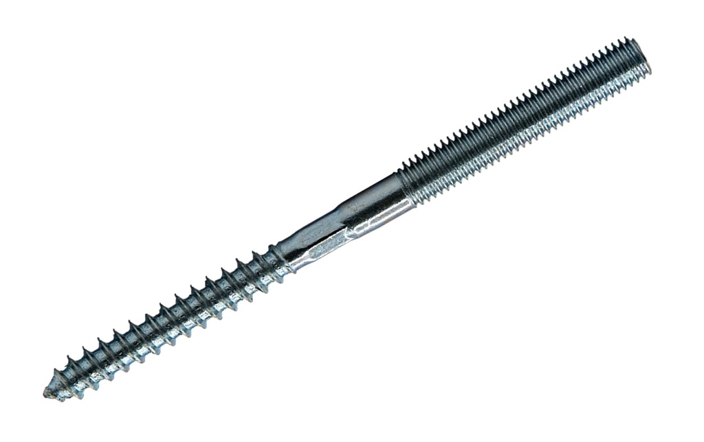 FTM Vis à double filetage, acier galvanisé M8 x 120 mm, 2 pièces