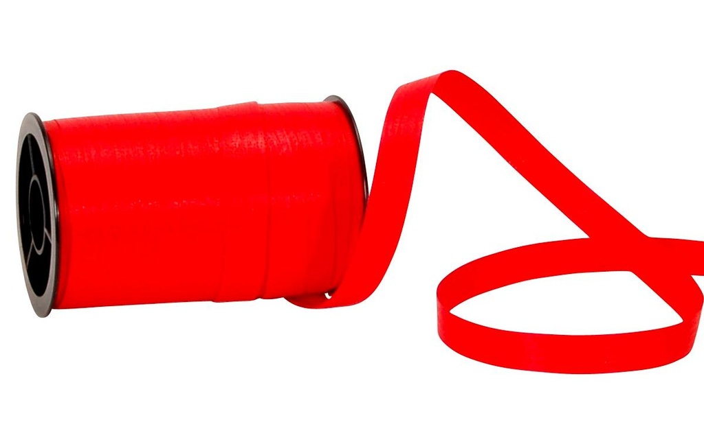 Spyk Ruban cadeau Poly Matt 10 mm x 20 m, Rouge