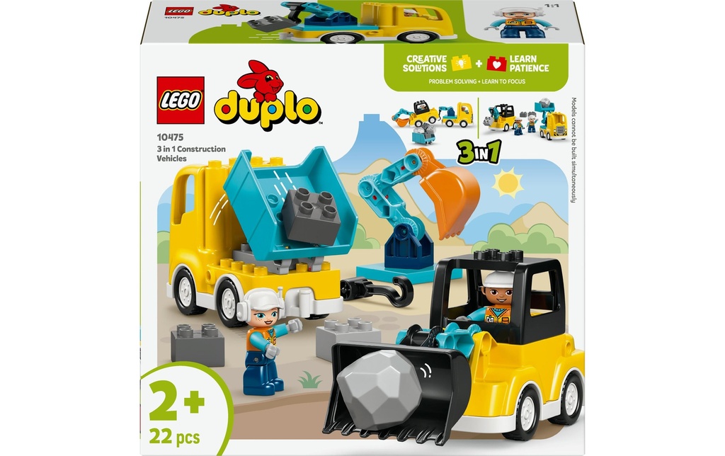 LEGO® DUPLO® Les véhicules de chantier 3-en-1 10475