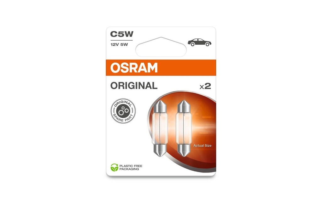 OSRAM Témoins lumineux Original Festoon C5W SV8.5-8 Voiture de tourisme