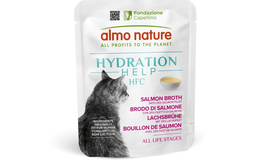 Almo Nature HFC Hydration avec saumon et bouillon 50 g