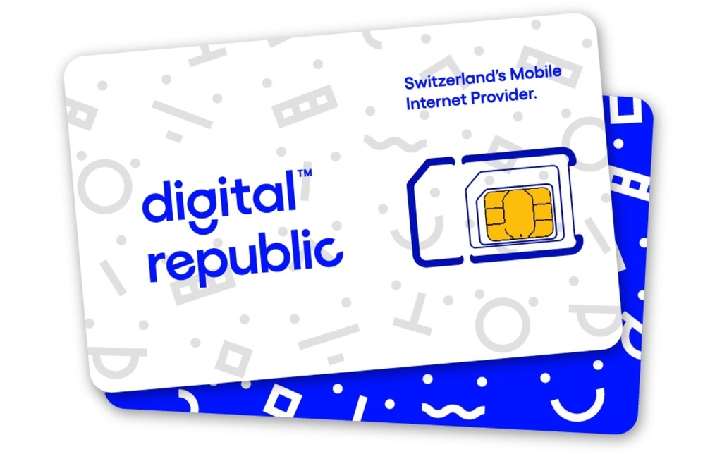 Digital Republic Carte SIM Internet illimité pendant 365 jours – Vitesse moyenne