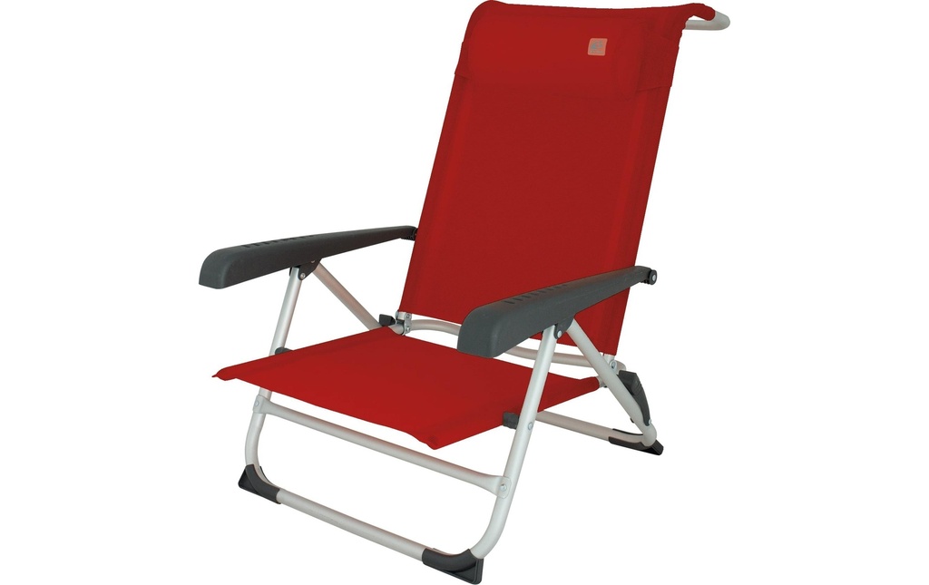 Eurotrail Chaise de plage Acapulco Rouge