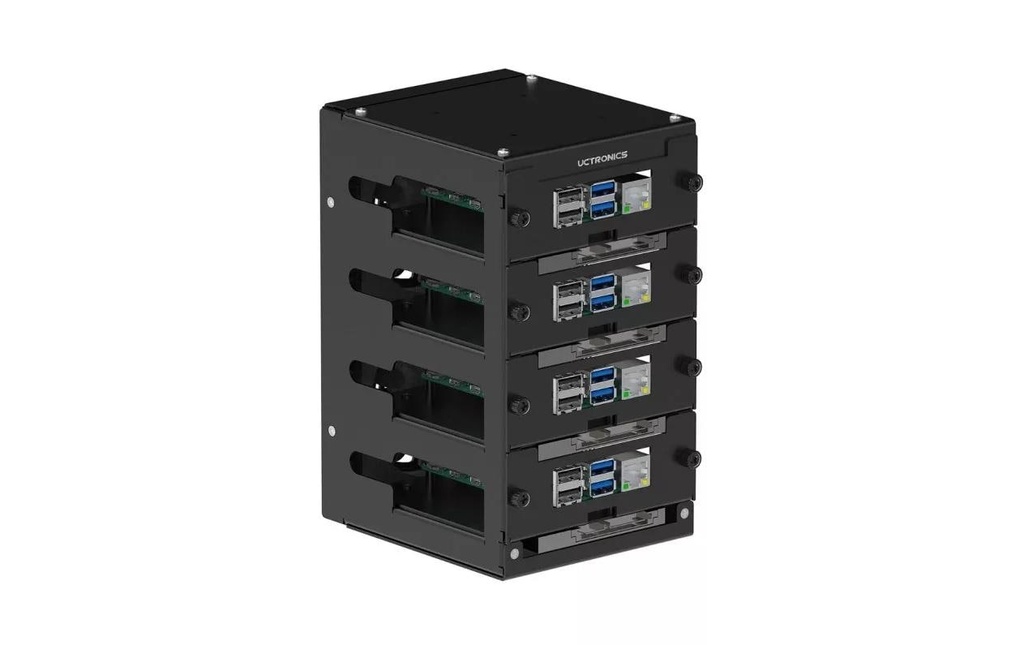 Raspberry Pi Cluster rack pour Raspberry Pi 4 B, 3 B/B+