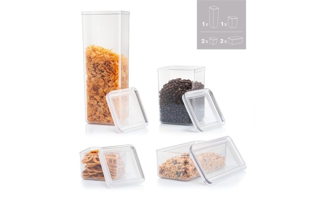 Bodum Boîte à provisions Canteen set de 6 Transparent