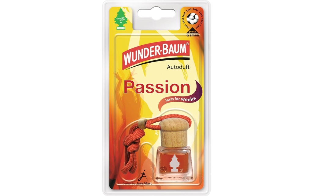 Wunderbaum Bouteille de parfum pour voiture Passion