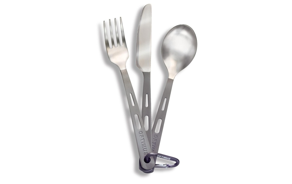 Optimus Kits de couverts de camping Titane