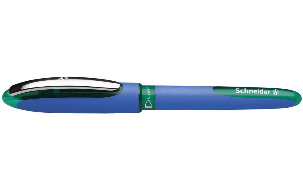 Schneider Stylo à bille roulante One Hybrid N 0.3 mm, Vert, 1 pièces