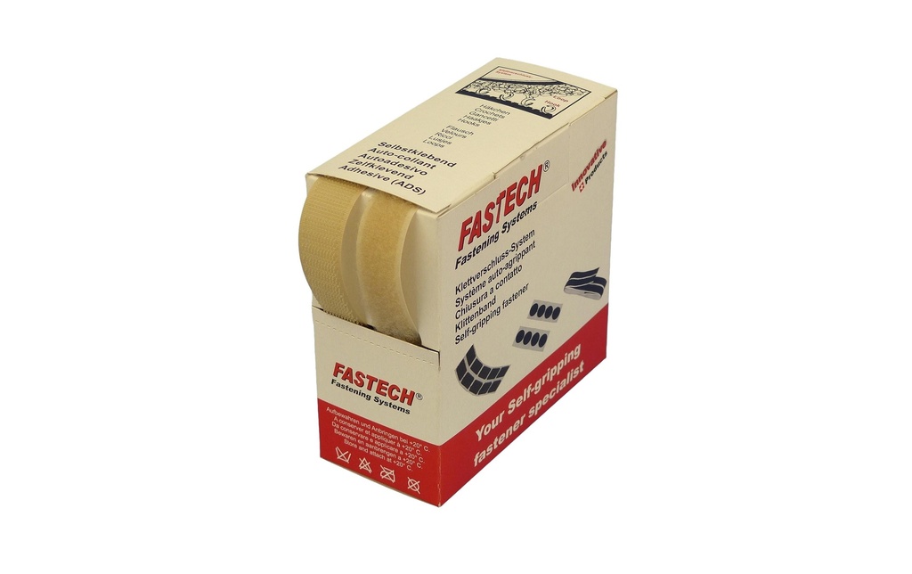 FASTECH Boîte de bande auto-agrippante Couleur de peau