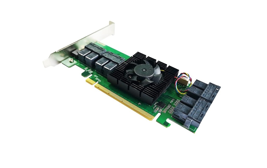 Highpoint Contrôleur RAID SSD7180 8x PCIe 3.0 x4 SFF-8643, PCI-Ex16v3