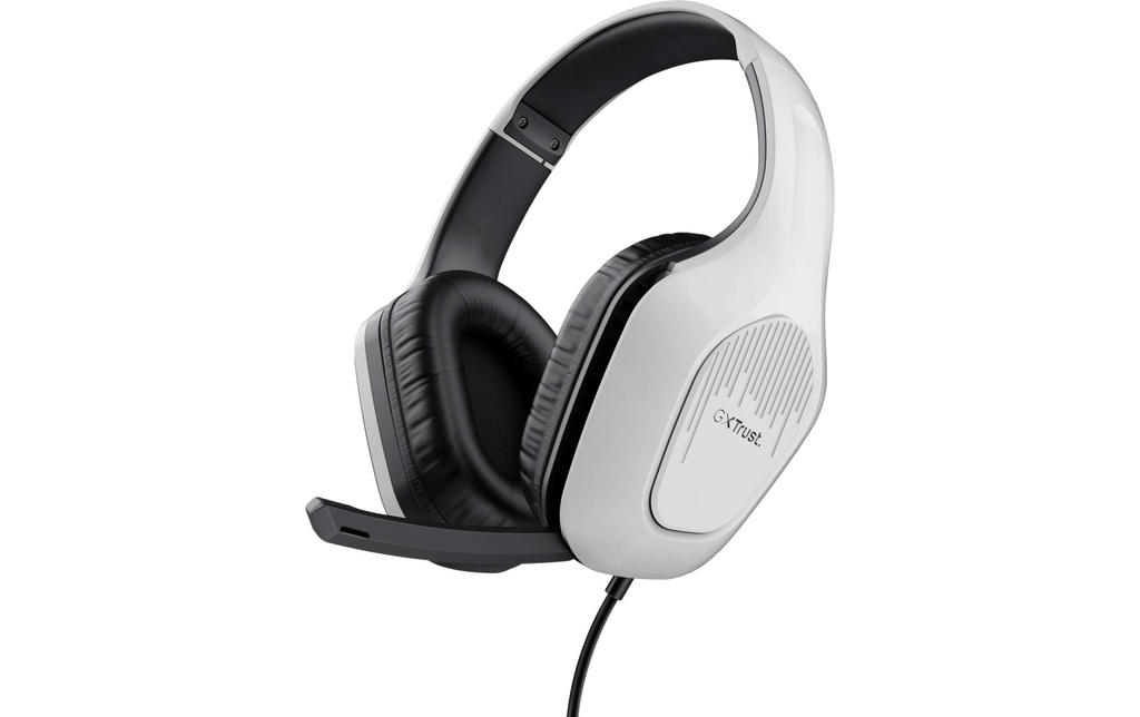 Trust Casque gaming GXT 415W Zirox Noir/Blanc