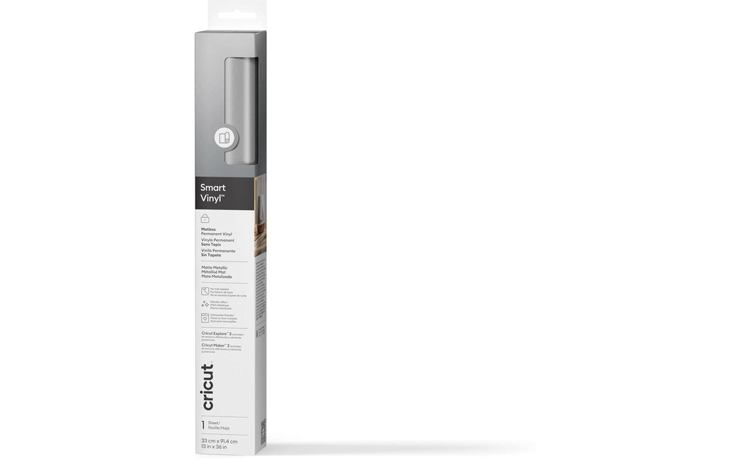 Cricut Film de vinyle Smart Permanent 33 x 91 cm, 1 Pièce/s, Argenté