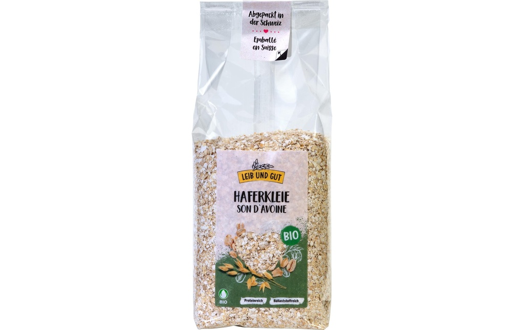 Leib und Gut Son d'avoine laminé biologique 250 g