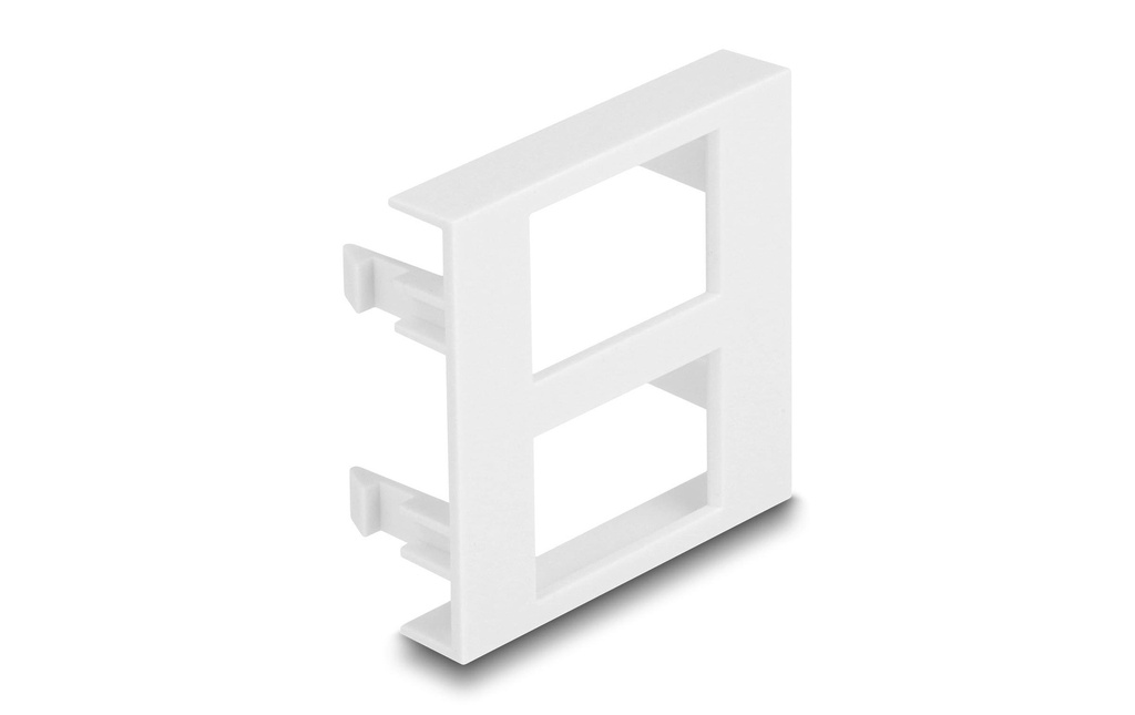 Delock Plaque de module Easy 45 2x coupes rectangulaires 5 pièces, blanc