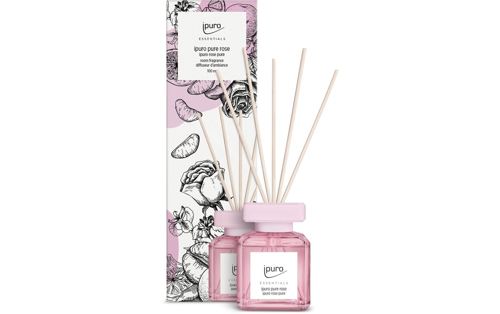 ipuro Bâtonnets parfumés Pure rose 100 ml