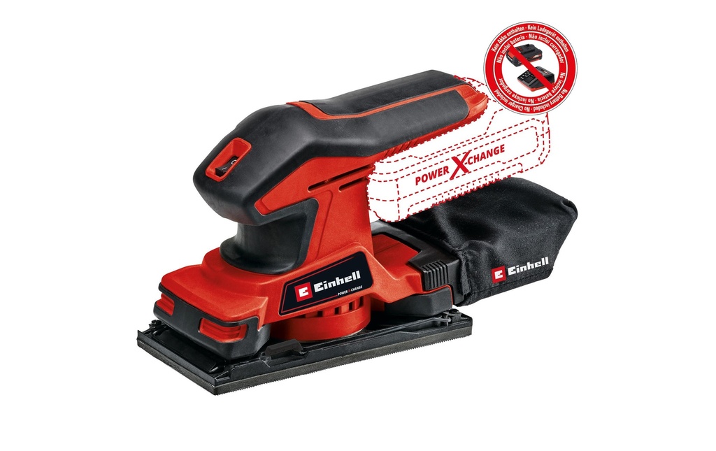 Einhell Ponceuses orbitales à batterie TC-OS 18/187 Li Solo