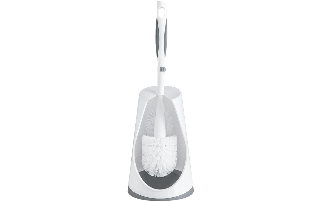 CreaClean Porte-balai pour WC Clarissa Gris/Blanc