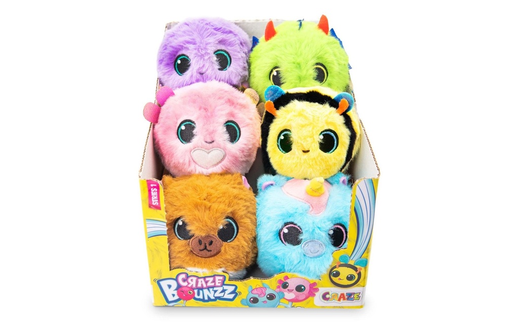 Craze Balles en peluche Bounzz Assorti