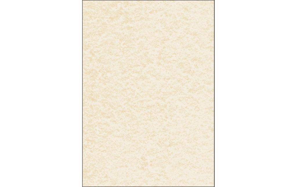 Sigel Perga Papier marbré, champagne, A4, 100 feuilles