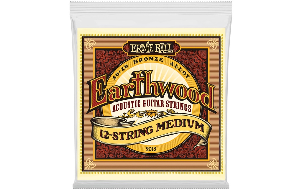 Ernie Ball Cordes de guitare 2012 Earthwood Bronze – Medium 11-52