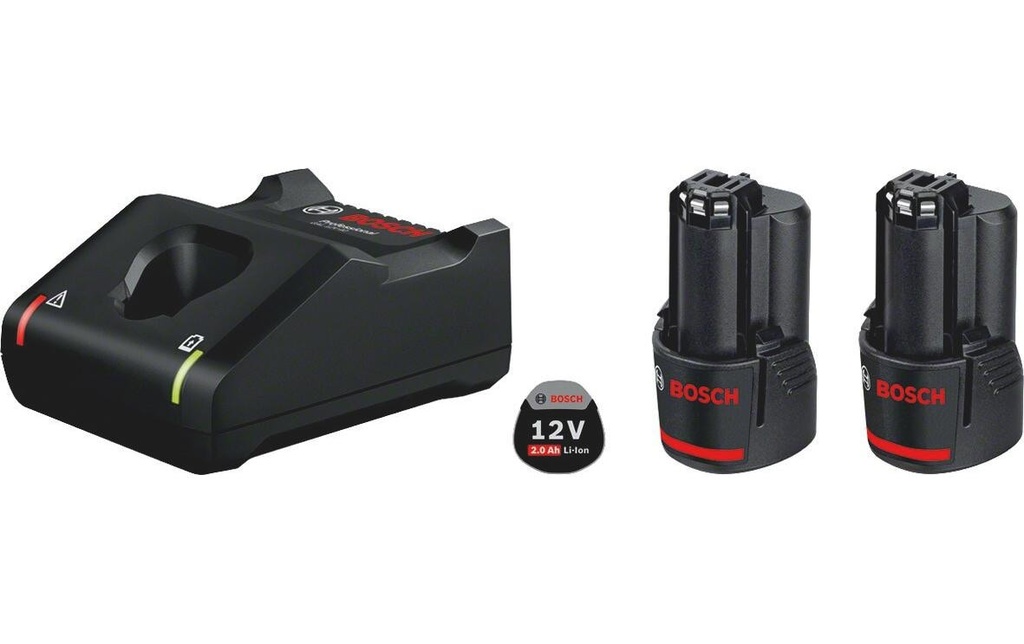 Bosch Professional Batteries et chargeurs 2x GBA 12V 2 Ah + GAL 12V-40 trousse de départ