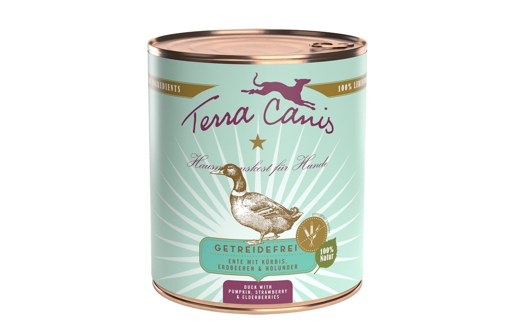 Terra Canis Alimentation humide Sans céréales Canard, 800 g