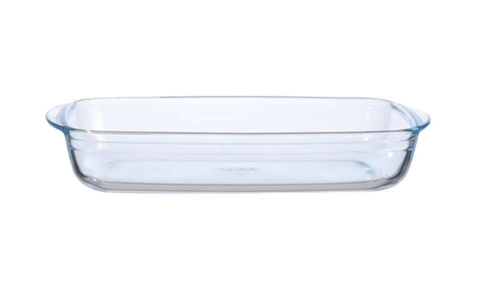 International Cookware Plat à gratin 39 x 24 cm Angulaire, Transparent