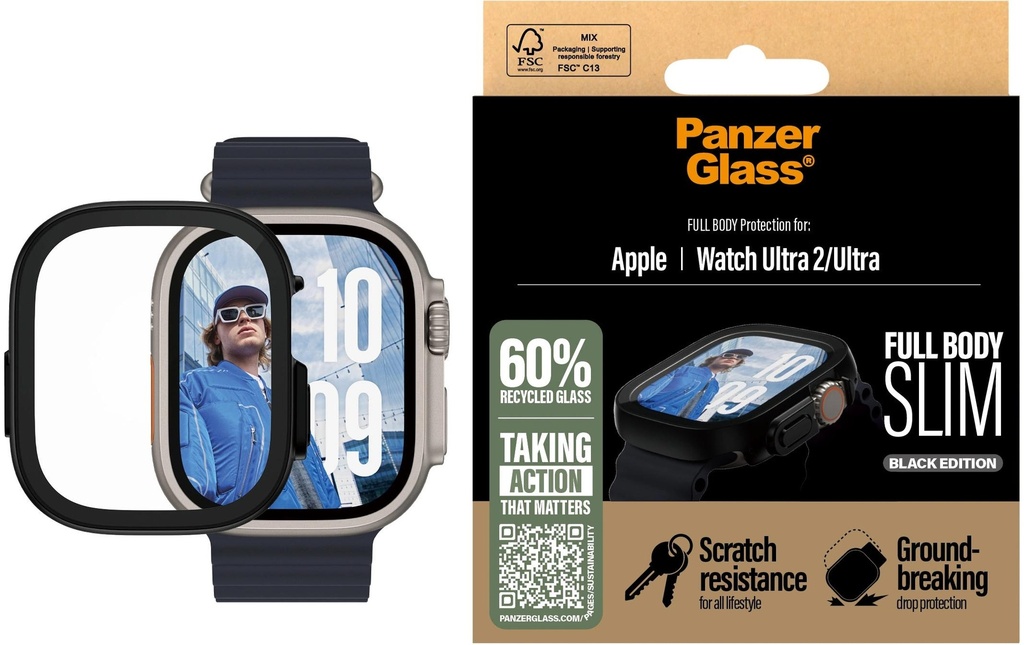 Panzerglass Full Body Protection Slim Apple Watch Ultra 2 Noir