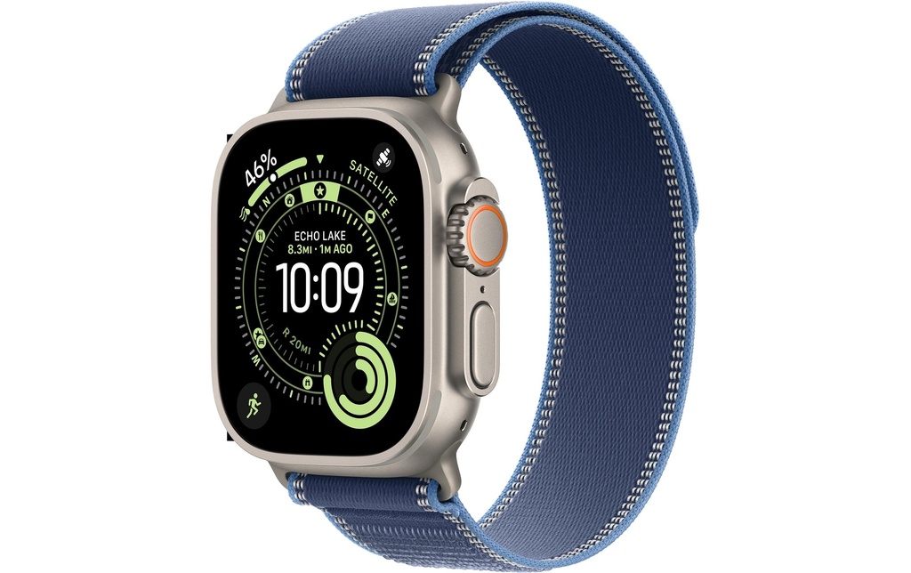 Apple Watch Ultra 3 Natural Titanium Blue/Bright Trail Loop S/M