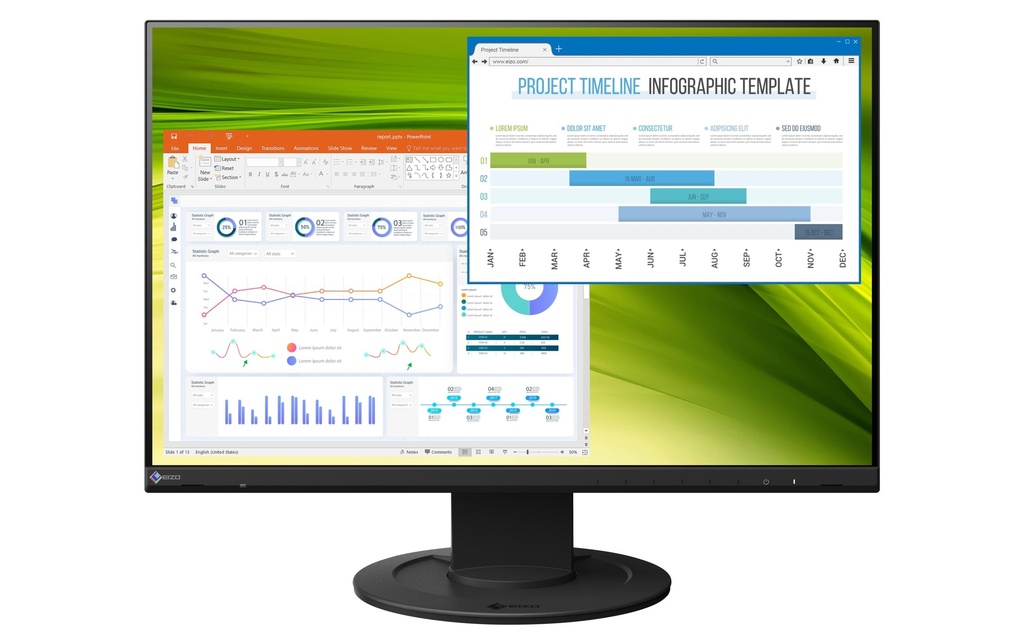 EIZO Moniteur EV2360-Swiss Edition Noir