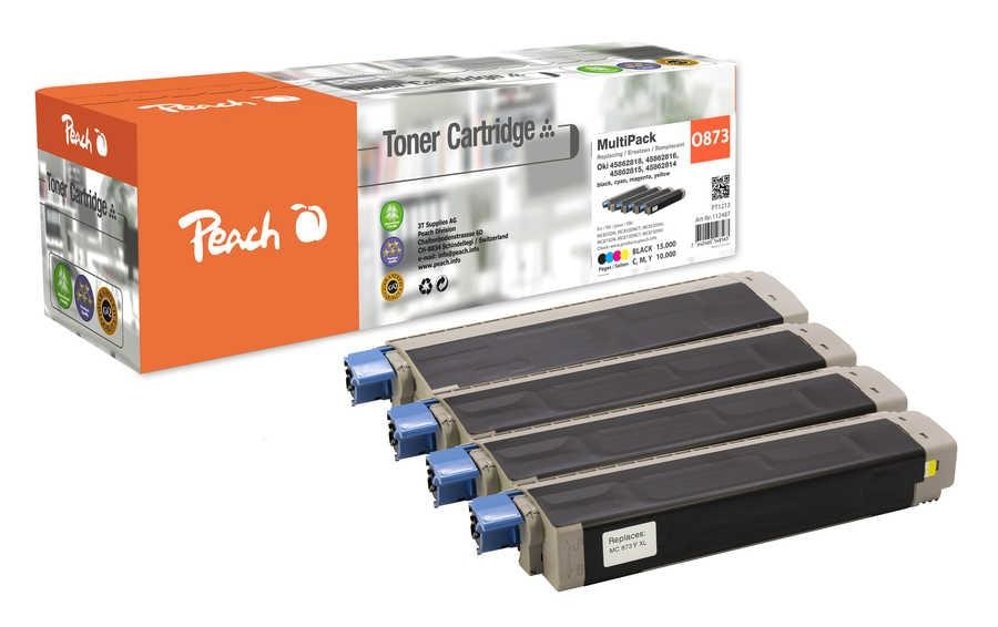 Peach Kits de toner OKI pour OKI 45862818, 45862816, 45862815, 45862814