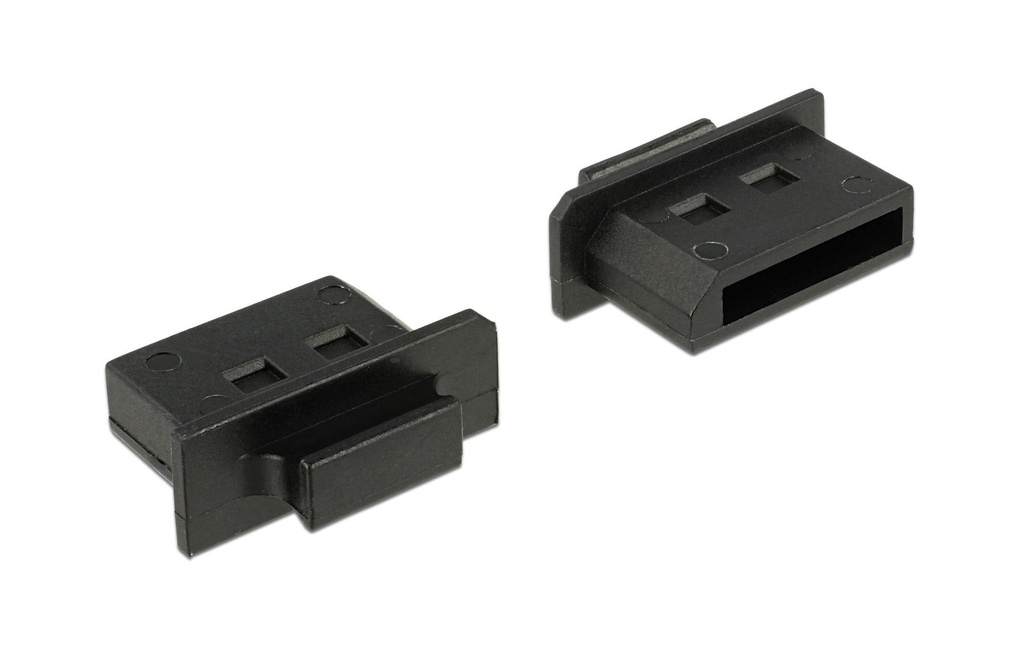 Delock Protection anti-poussière DP f avec poignée 10 pièces, noir