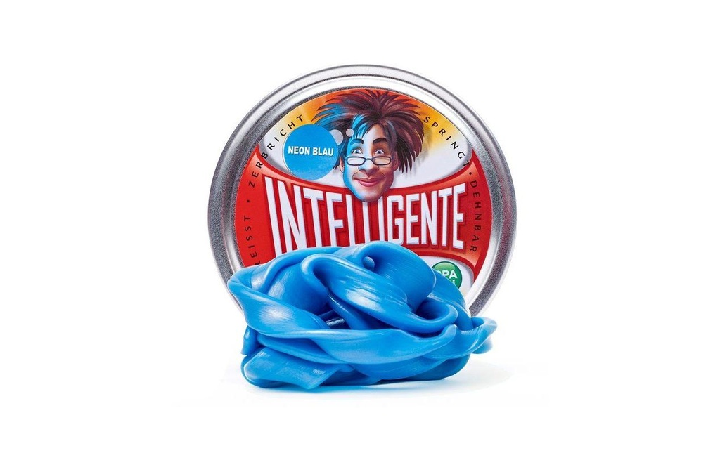 Intelligente Knete Plasticine Bleu néon 80 grammes