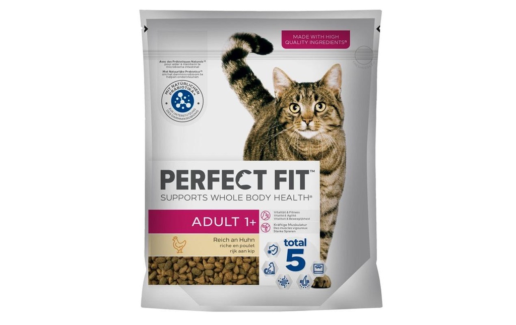 Perfect Fit Alimentation sèche Cat Adult au poulet, 750 g