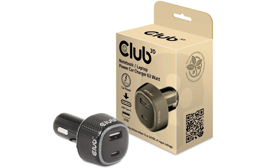 Club 3D Chargeur de voiture CAC-1922