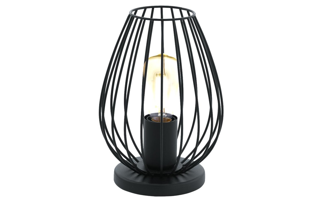 EGLO Leuchten Lampe de bureau NEWTOWN 1x E27 Noir