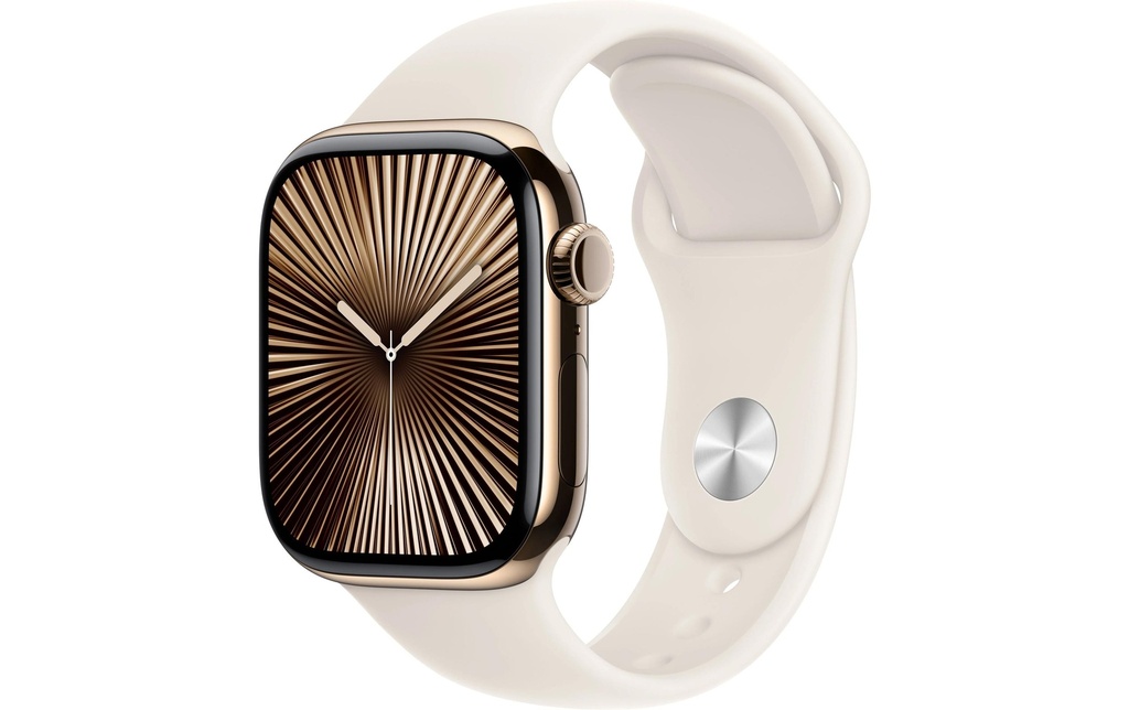 Apple Watch Series 10 42 mm LTE Titanium Rosegold Sport Blanc S/M