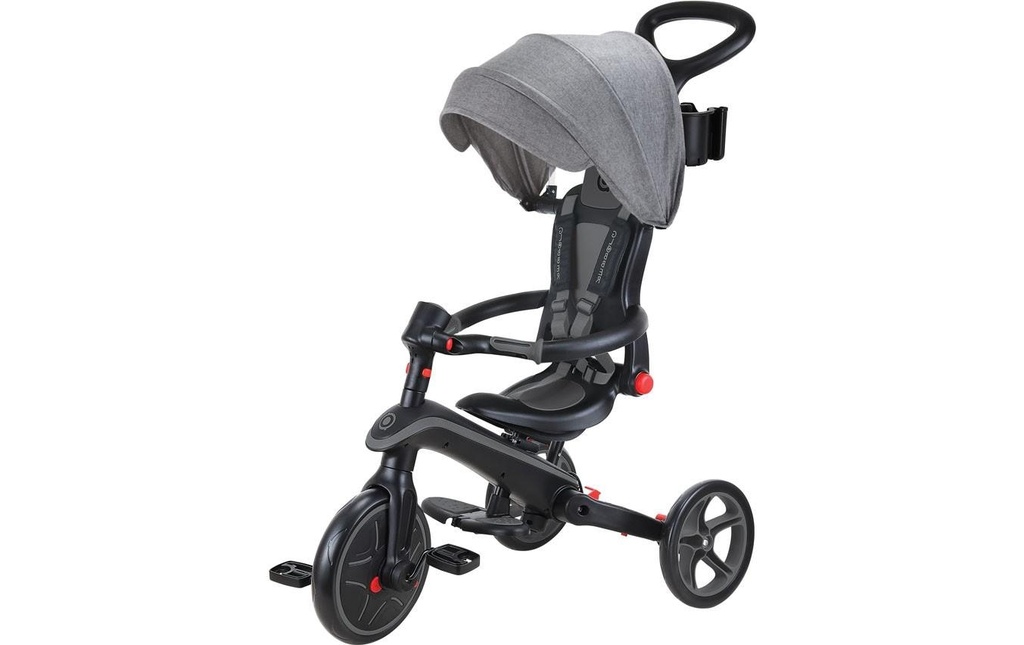GLOBBER Trike Explorer Foldable 4 in 1, noir/gris