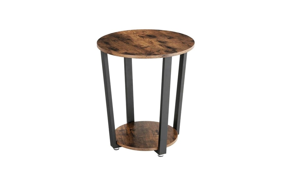 VASAGLE Table de nuit 50 x 57 cm, Noir/Brun