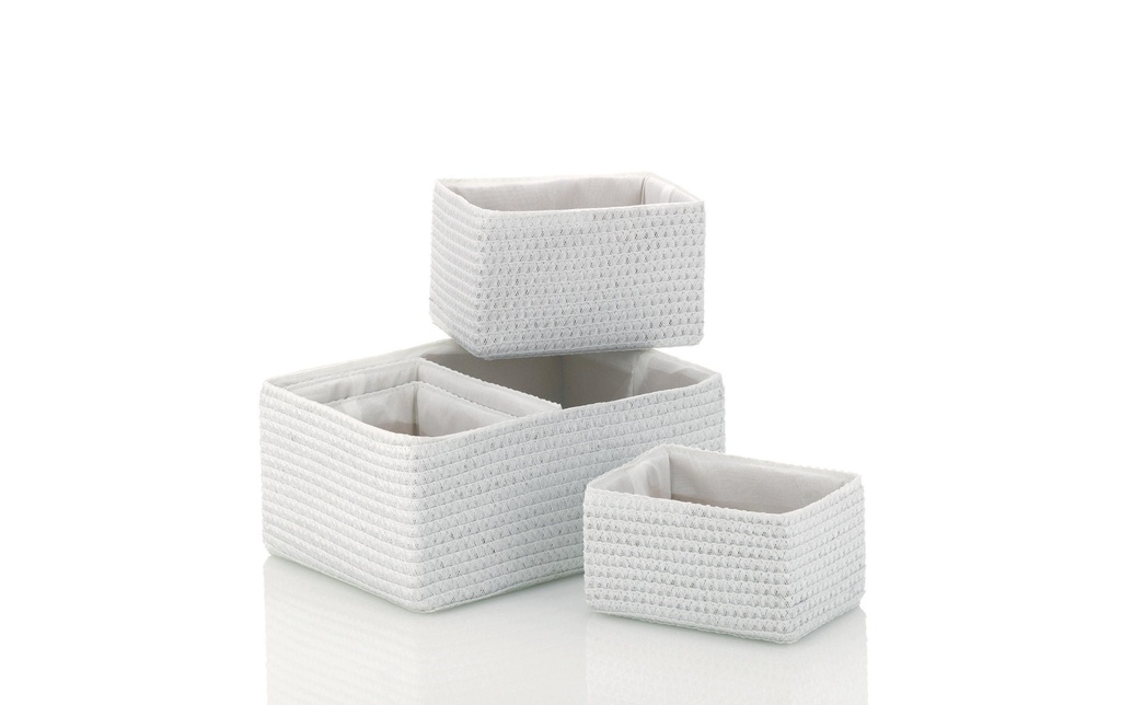 Kela Panier de rangement Rimossa 5 pièces, Blanc
