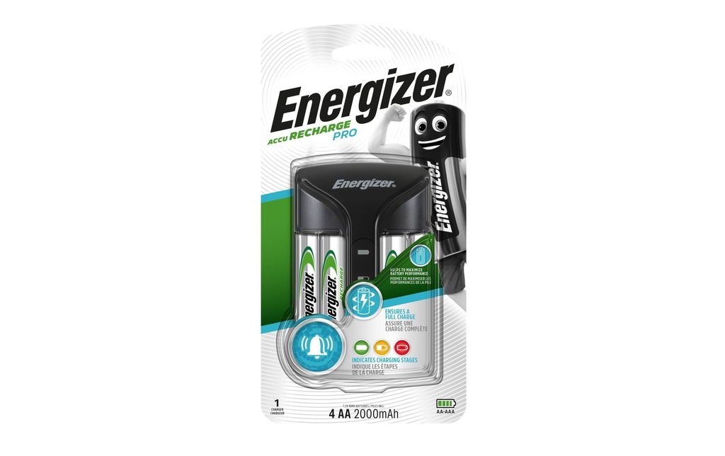 Energizer Chargeur Pro Charger + 4x AA 2000 mAh