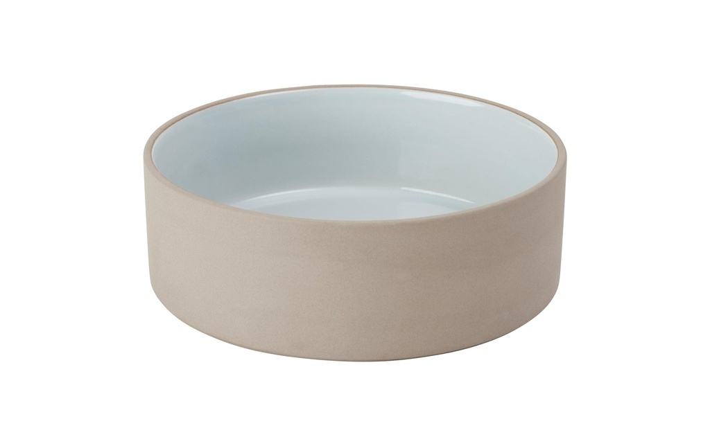 OYOY Écuelle en céramique Sia L, Ø 19.5 x H 6.5 cm, Ice
