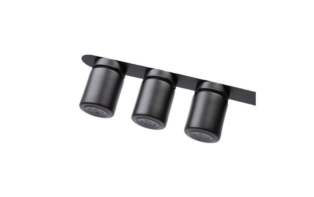 Silwy Set de verres magnétiques d'épicerie fine, 192 ml 0.192 l, Noir