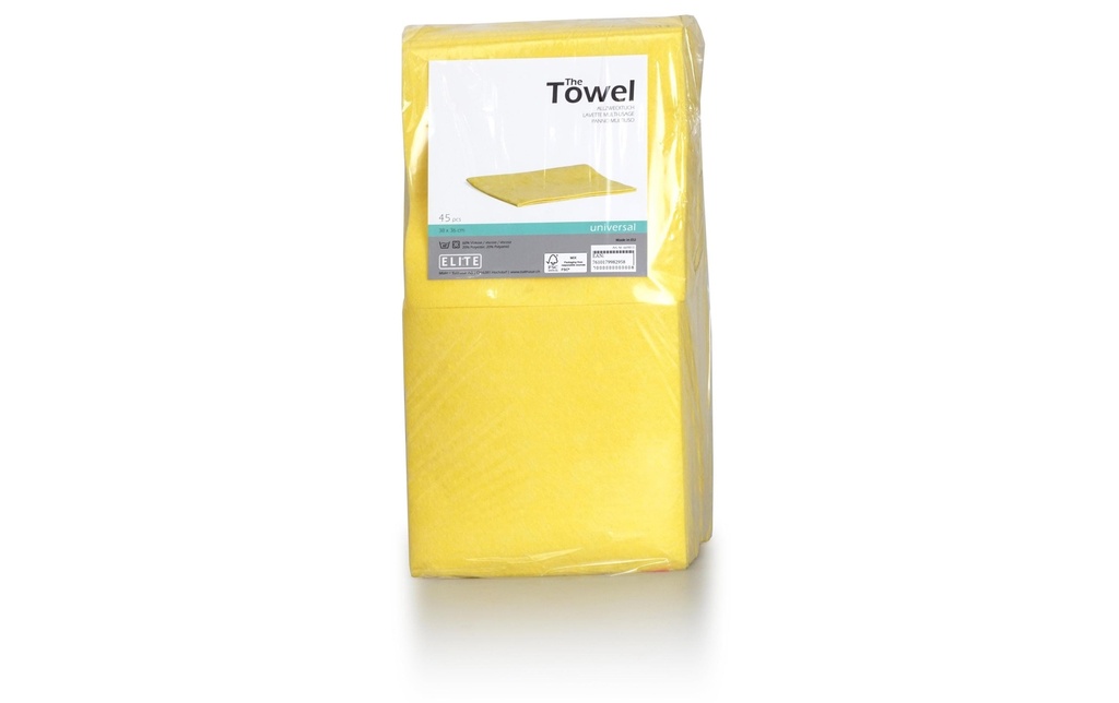 Elite Chiffon universel 45 pièces, Jaune