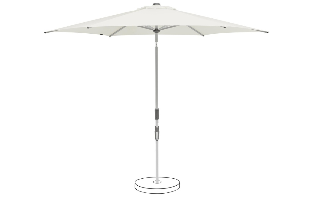 Suncomfort by Glatz Parasol Slide Ø 250 cm, Sand White
