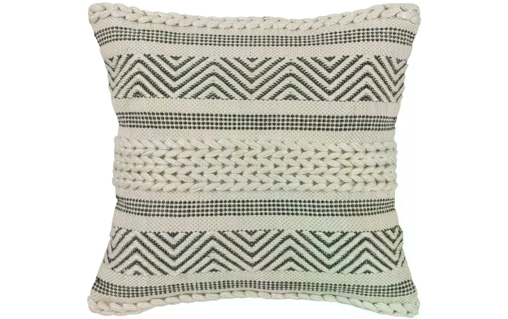 EGLO Coussin Melut 45 x 45 cm, Noir/Beige